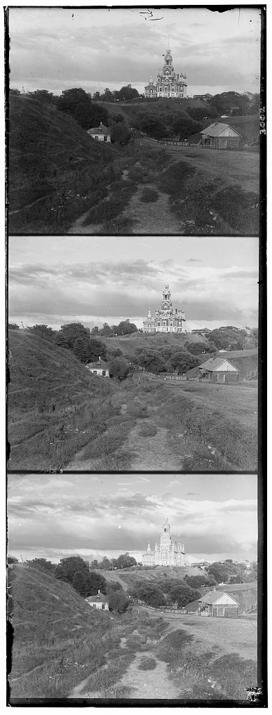 Cathedral original grayscale channels